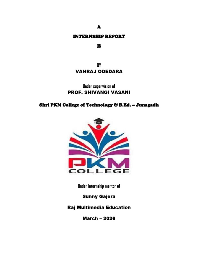 BCA Internship Report on Web Design Skills | PDF | Websites | Web ...