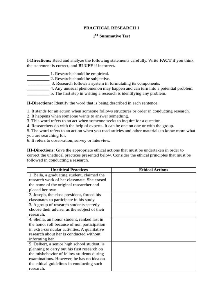 Pr1-First Summative Test. OPTION 2 | PDF