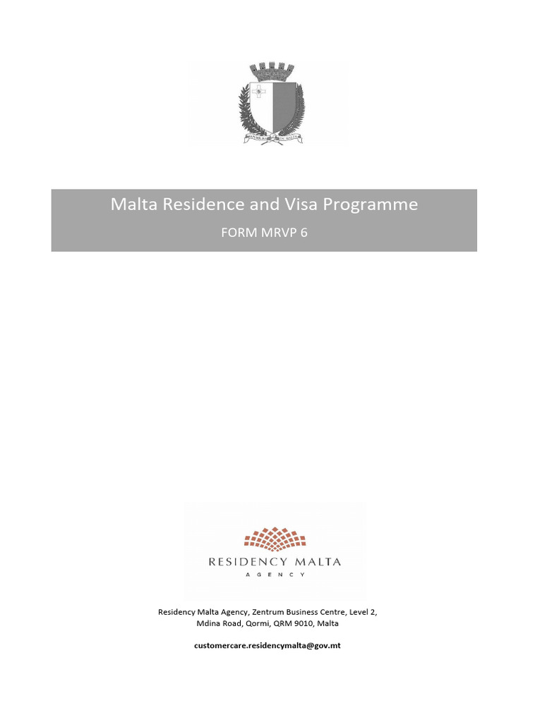 Malta MRVP Clearance Form V5.1 | PDF