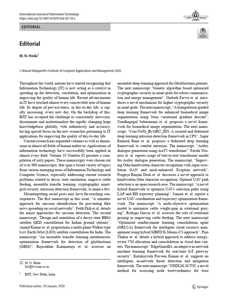 s41870-026-03118-x | PDF | Deep Learning | Image Segmentation