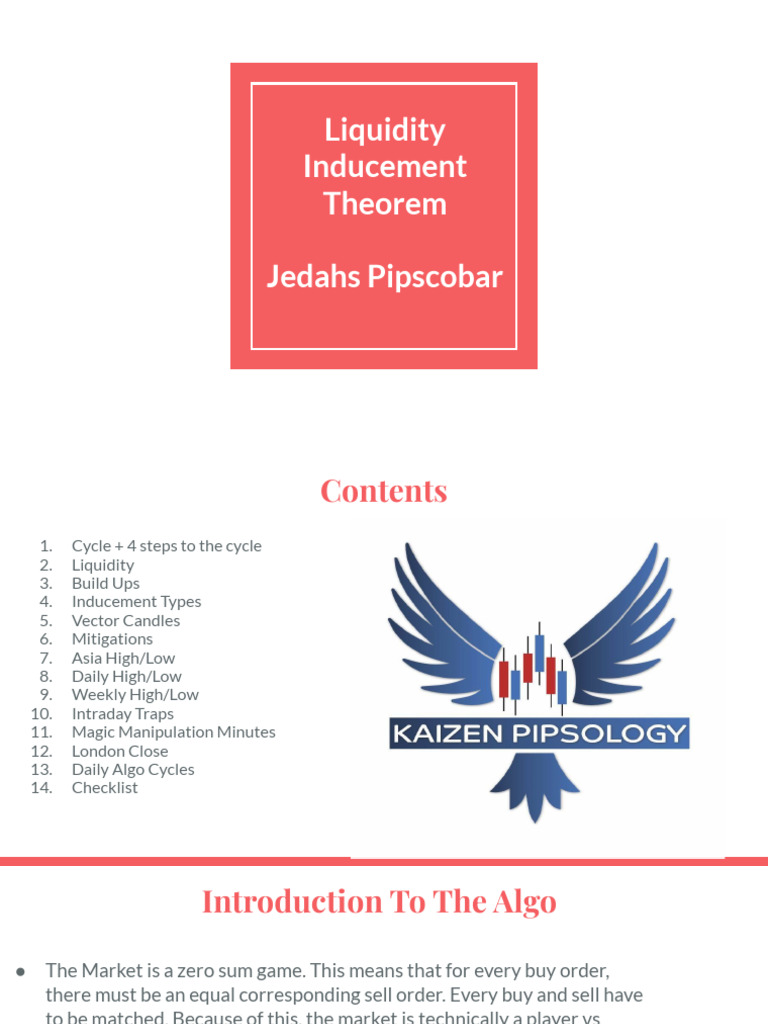Liquidity Inducement Theorem Explained | PDF | Day Trading | Market Trend