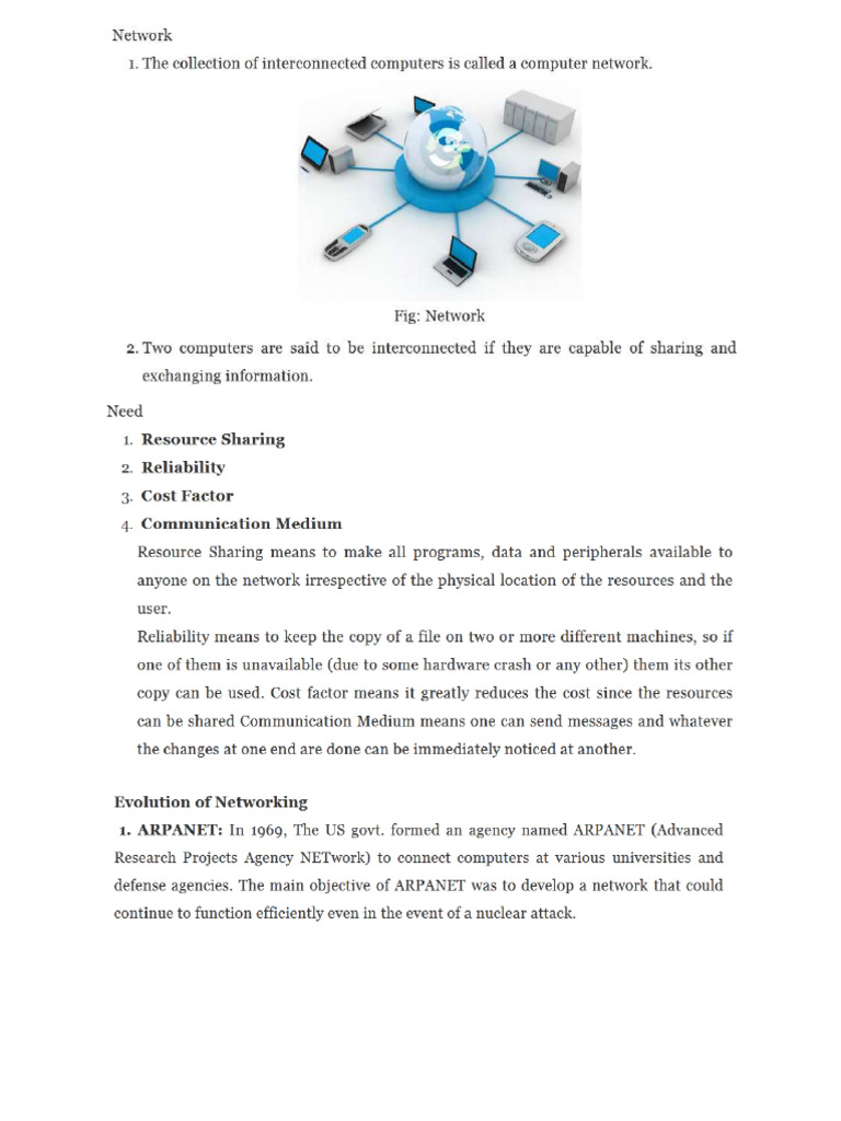 Notes On Networking | PDF