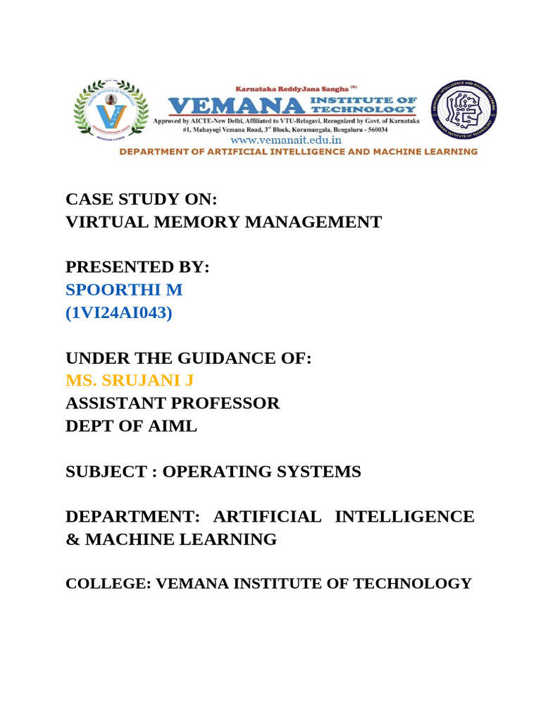 Virtual Memory Management Case Study | PDF | Computer Data Storage ...