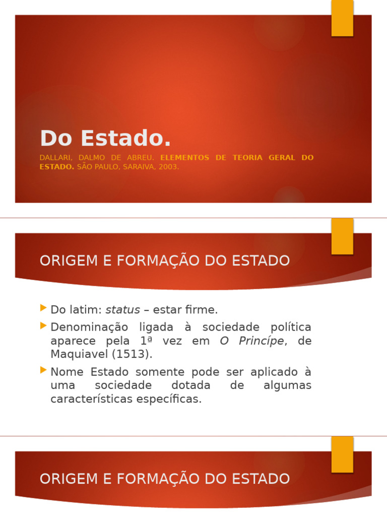 Origem e Formação do Estado: Teorias e Tipos | PDF | Estado | Soberania