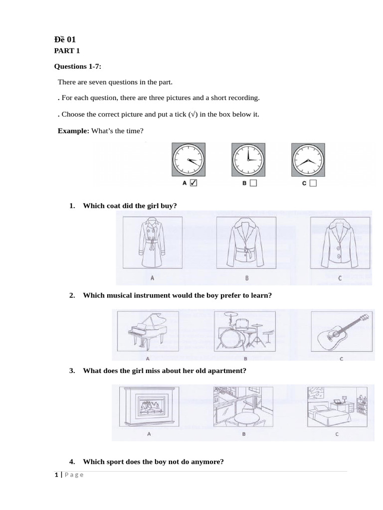 Listening Comprehension Practice Test | PDF | Chess Theory | Chess