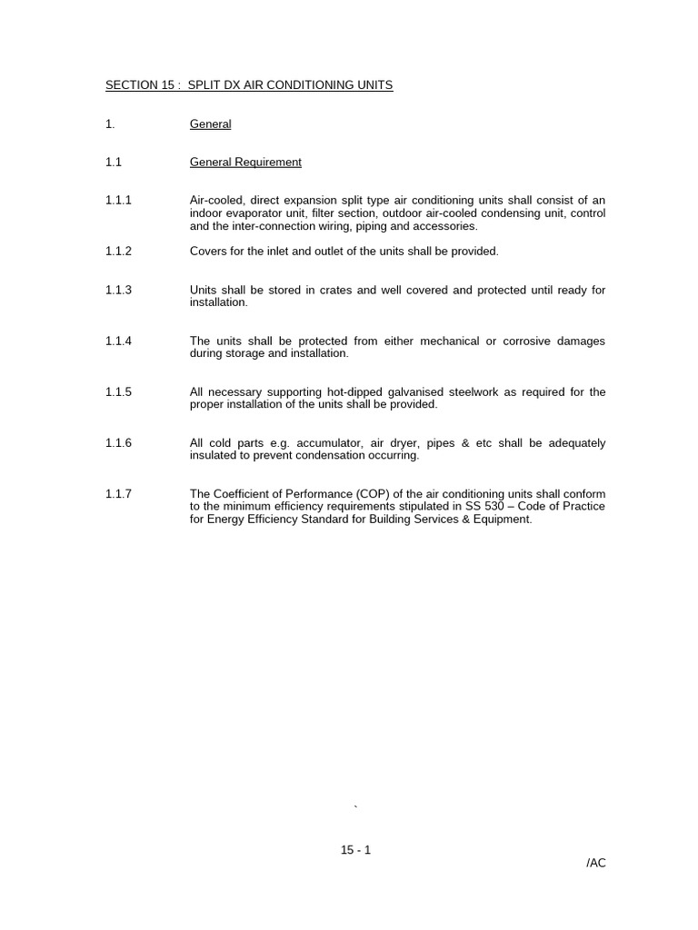 Split DX Air Conditioning Units Guide | PDF | Air Conditioning | Equipment