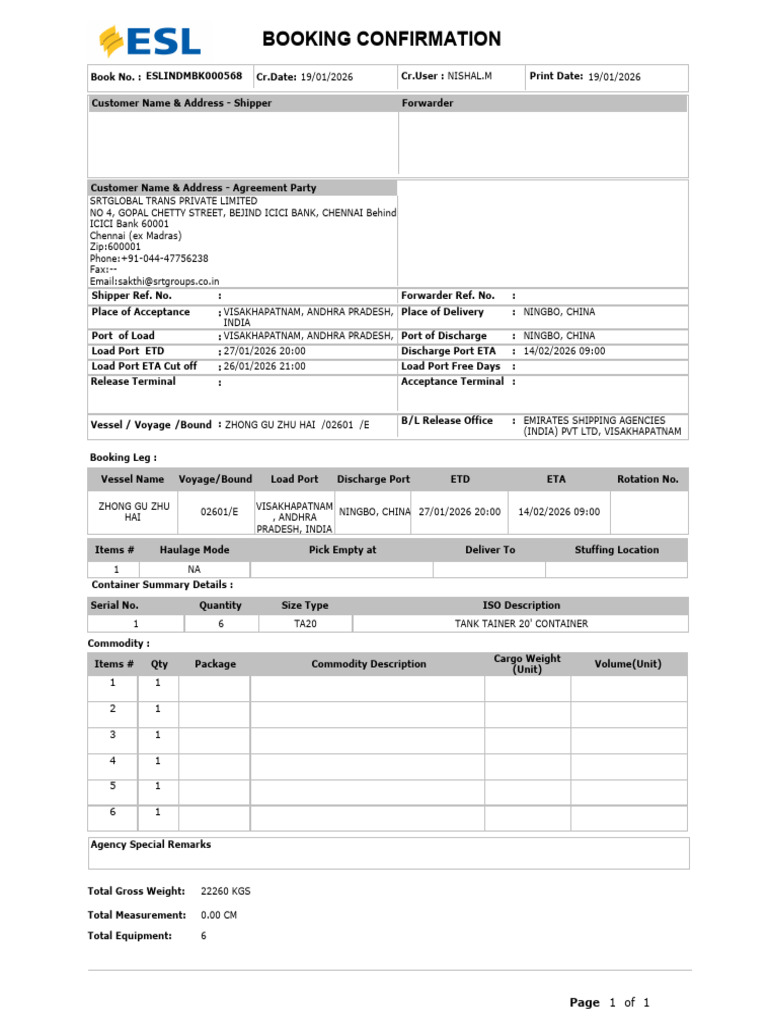 ESLINDMBK000568 | PDF | Cargo | Ships