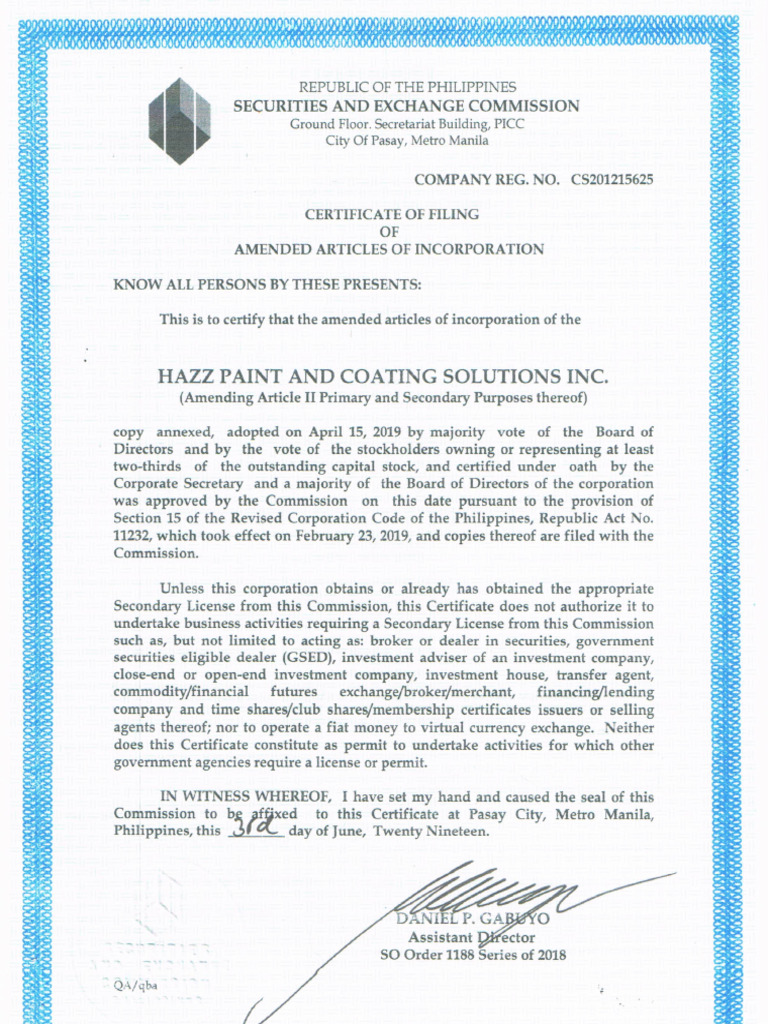 Sec Amended | PDF