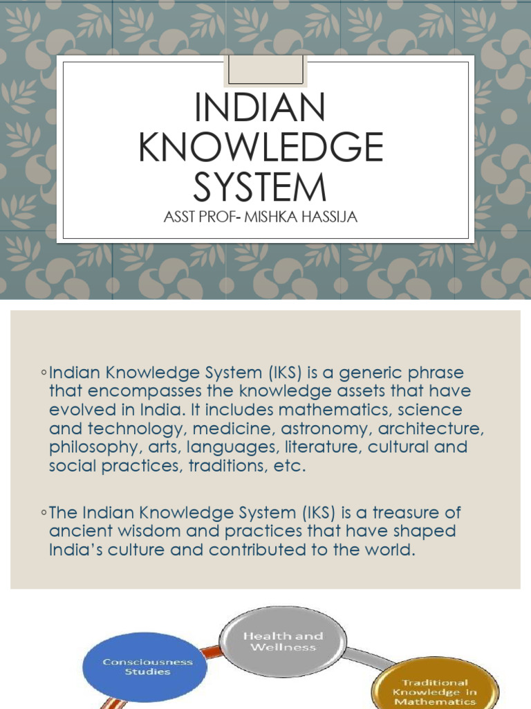 I am sharing 'Indian Knowledge system and its importance' with you ...
