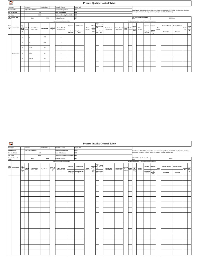 Quality Control Process Overview | PDF