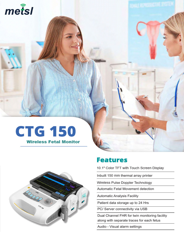 Wireless Fetal Monitor with Touch Display | PDF