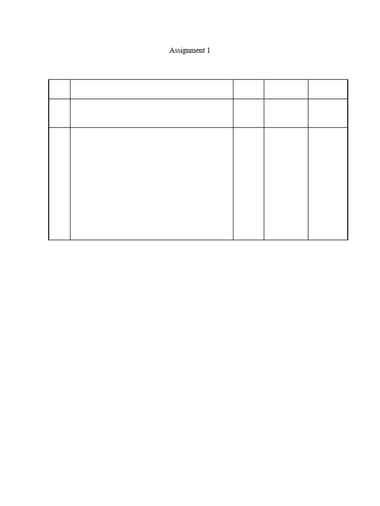 Assignment 1 | PDF