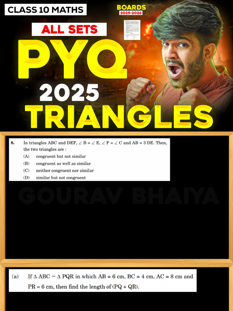 Triangles Pyq 2025 | PDF