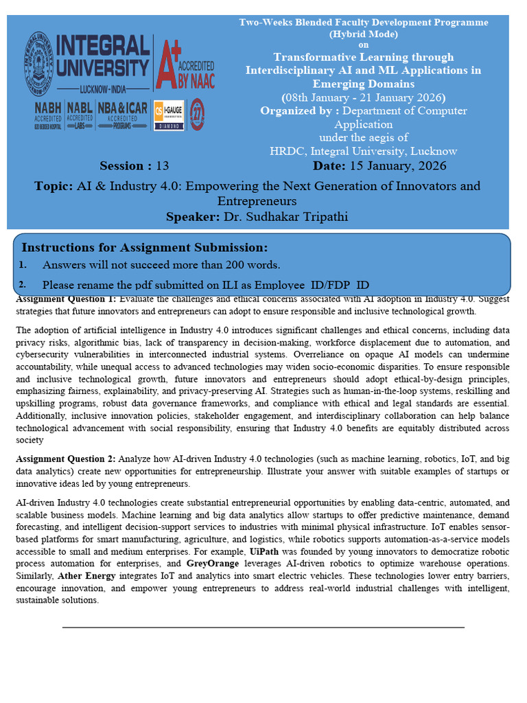 F01323 Assignment 13 Session 13 | PDF | Artificial Intelligence ...