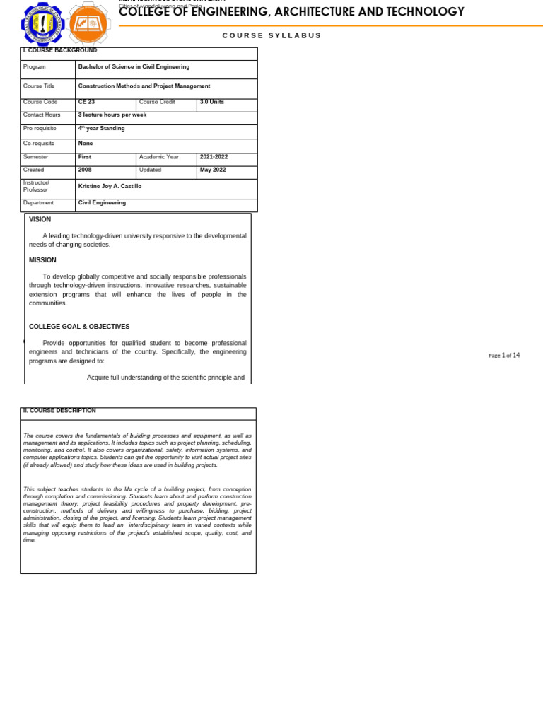 Construction Methods & Project Management | PDF | Online Chat | Project ...