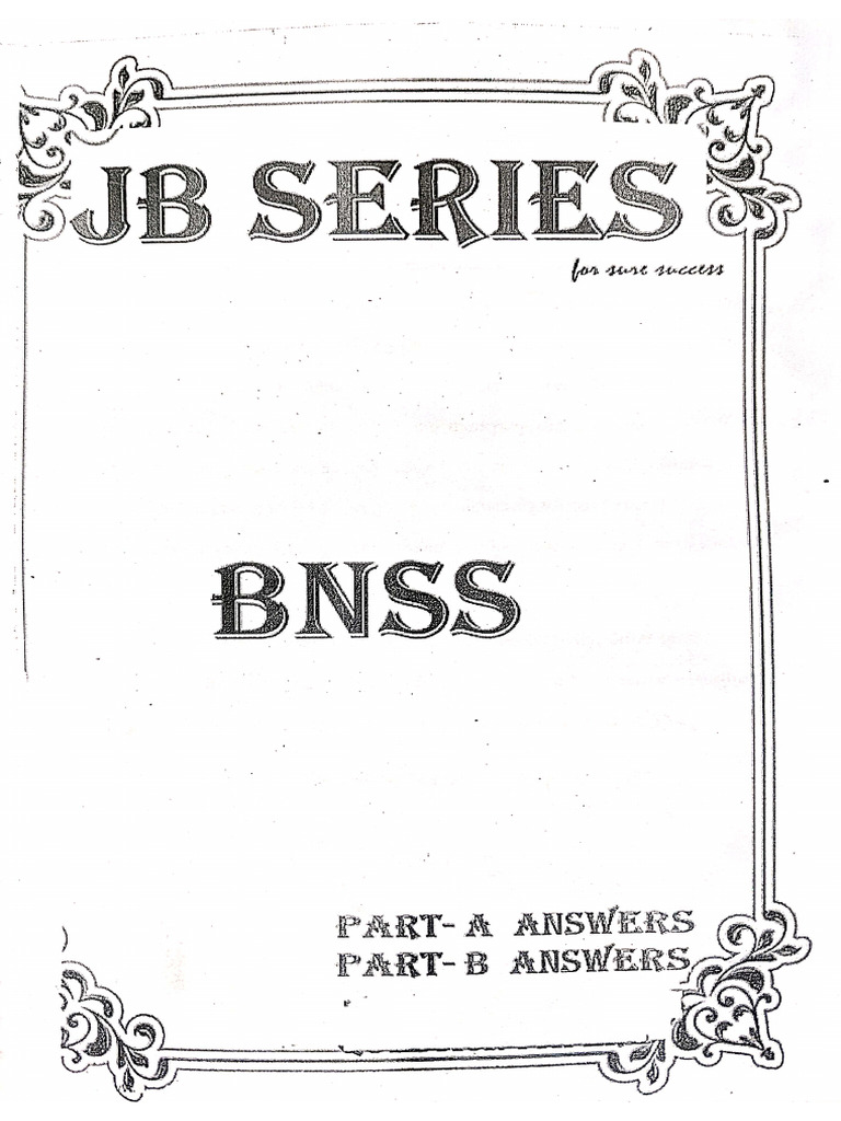 JB Series Bnss | PDF