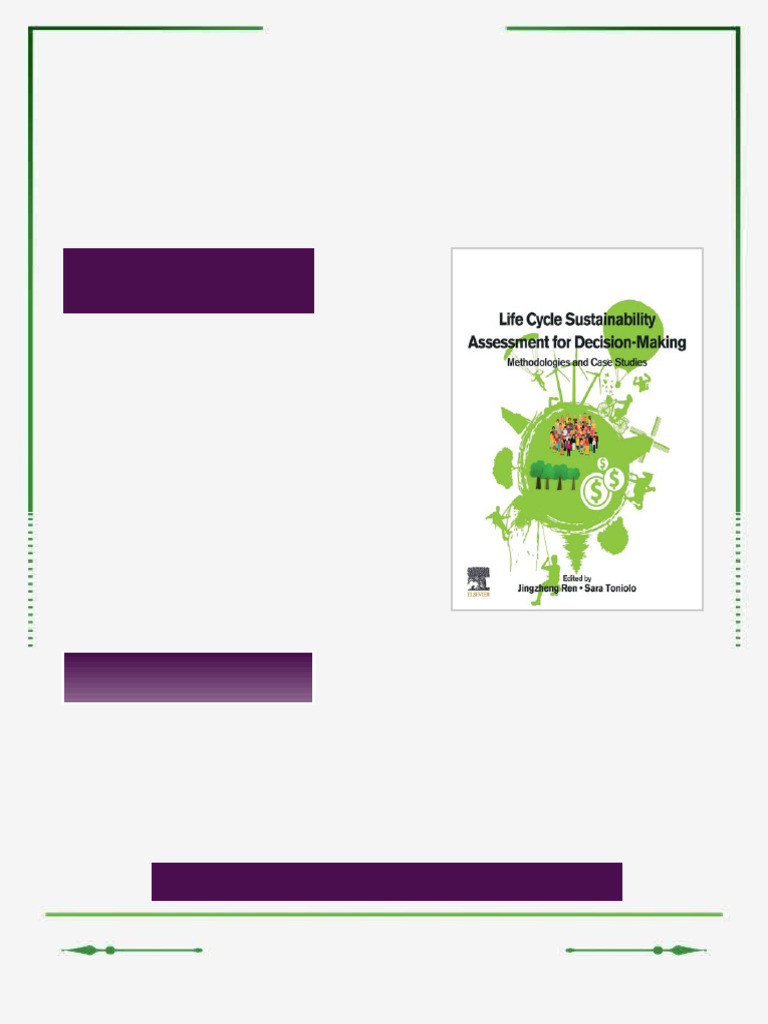 Life Cycle Sustainability Assessment for Decision-Making: Methodologies ...