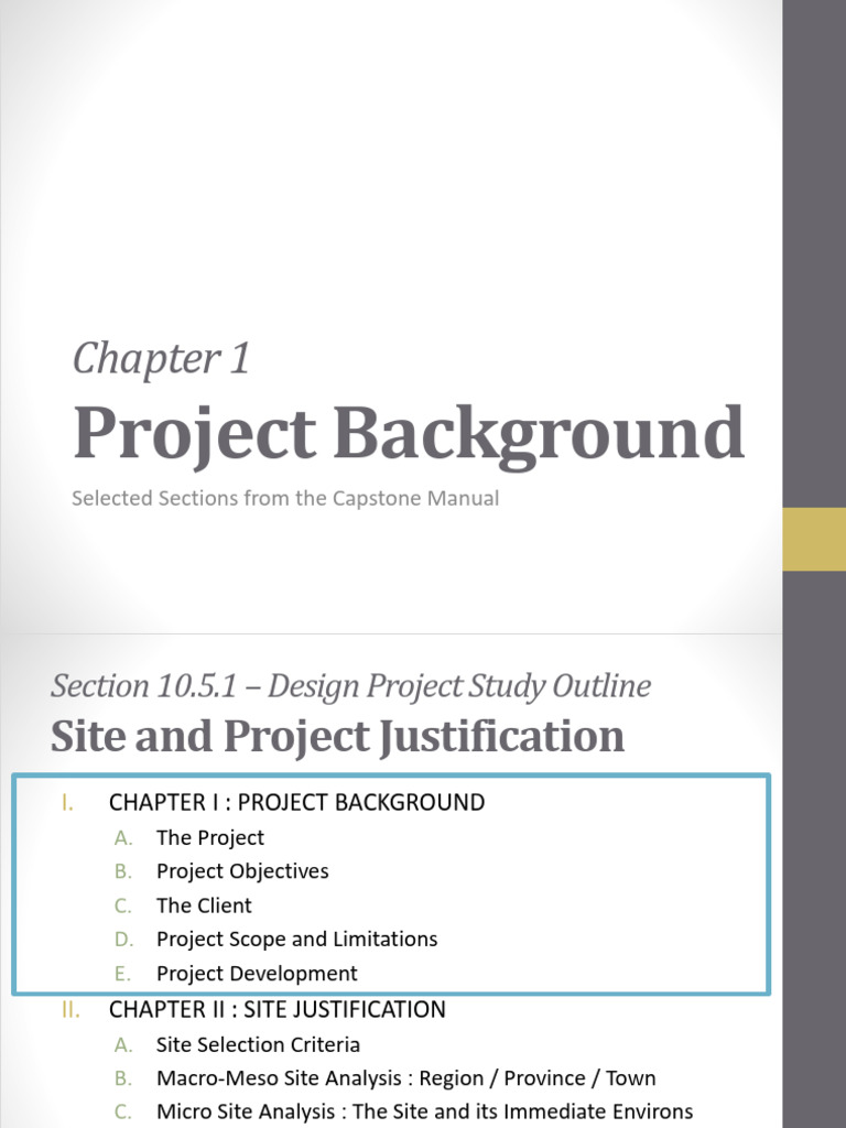 Chapter 1 Project Background-1 | PDF