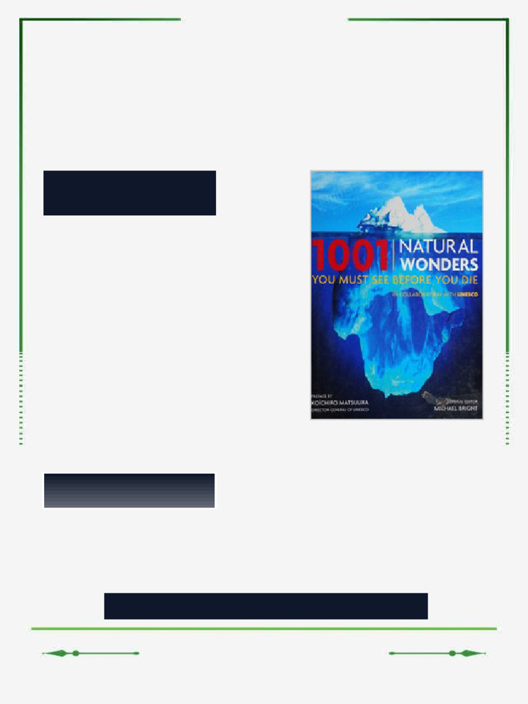 1001 natural wonders you must see before you die by Bright, Michael