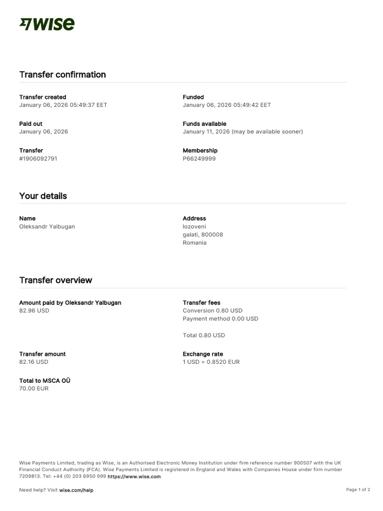 Transfer Receipt | PDF | Banks | Economies