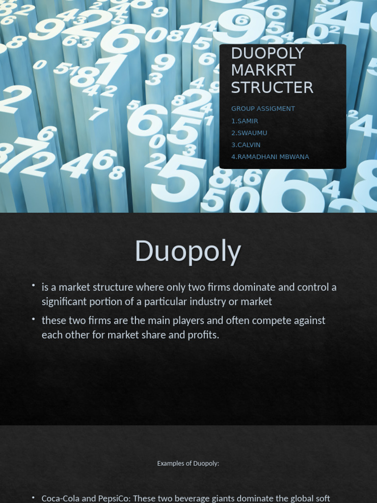 Duopoly | PDF | Competition | Market Power