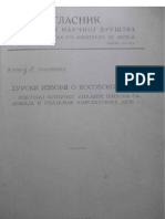 Aleksej Olesnicki - Turski Izvori o Kosovskom Boju - Pokusaj Kriticke Analize, Njihova Sadrzaja I Uzajamne Konsekutivne Veze