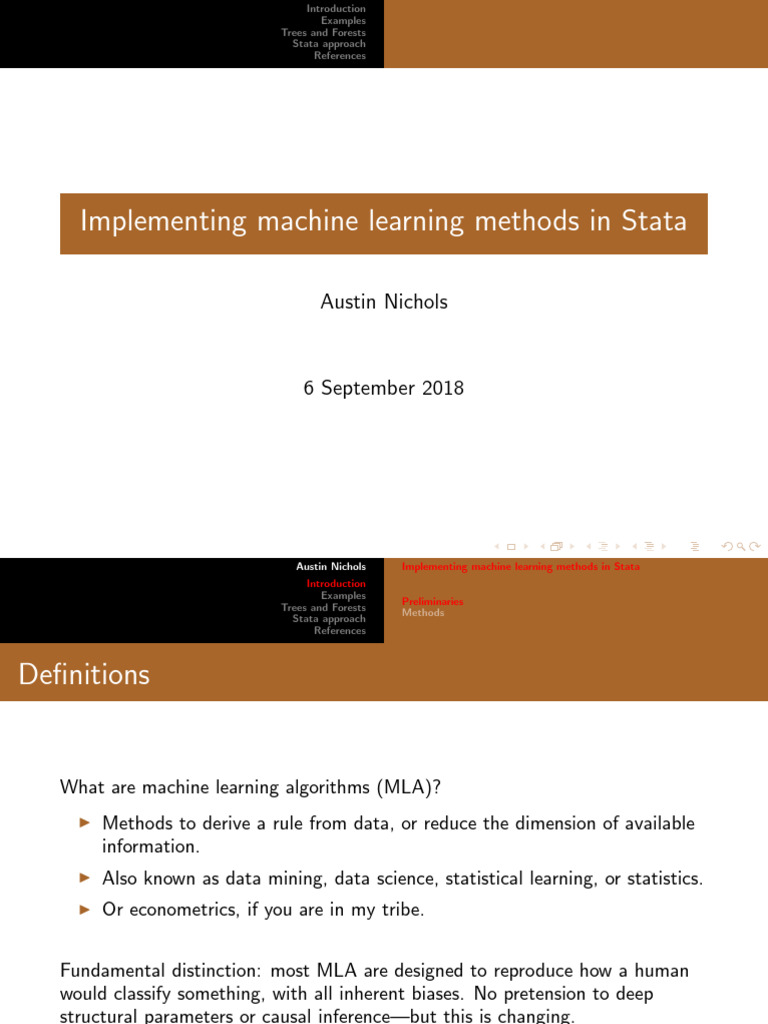 Machine Learning in Stata Methods | PDF | Machine Learning ...