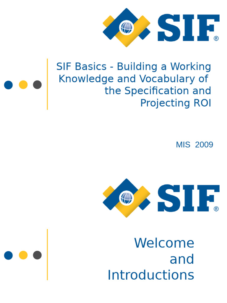 Basic Sif Session (1) | PDF | Xml | Computing