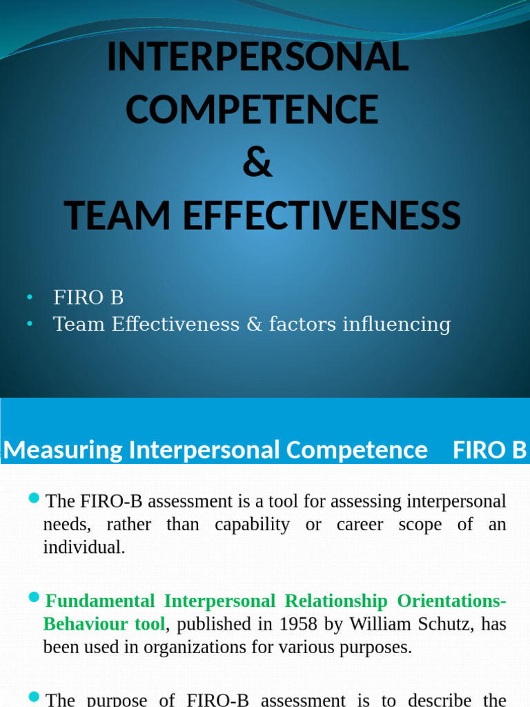 Interpersonal Competence | PDF | Interpersonal Relationships ...