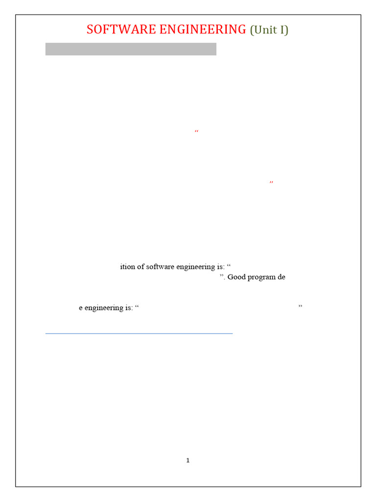 Introduction to Software Engineering | PDF | Software Development ...