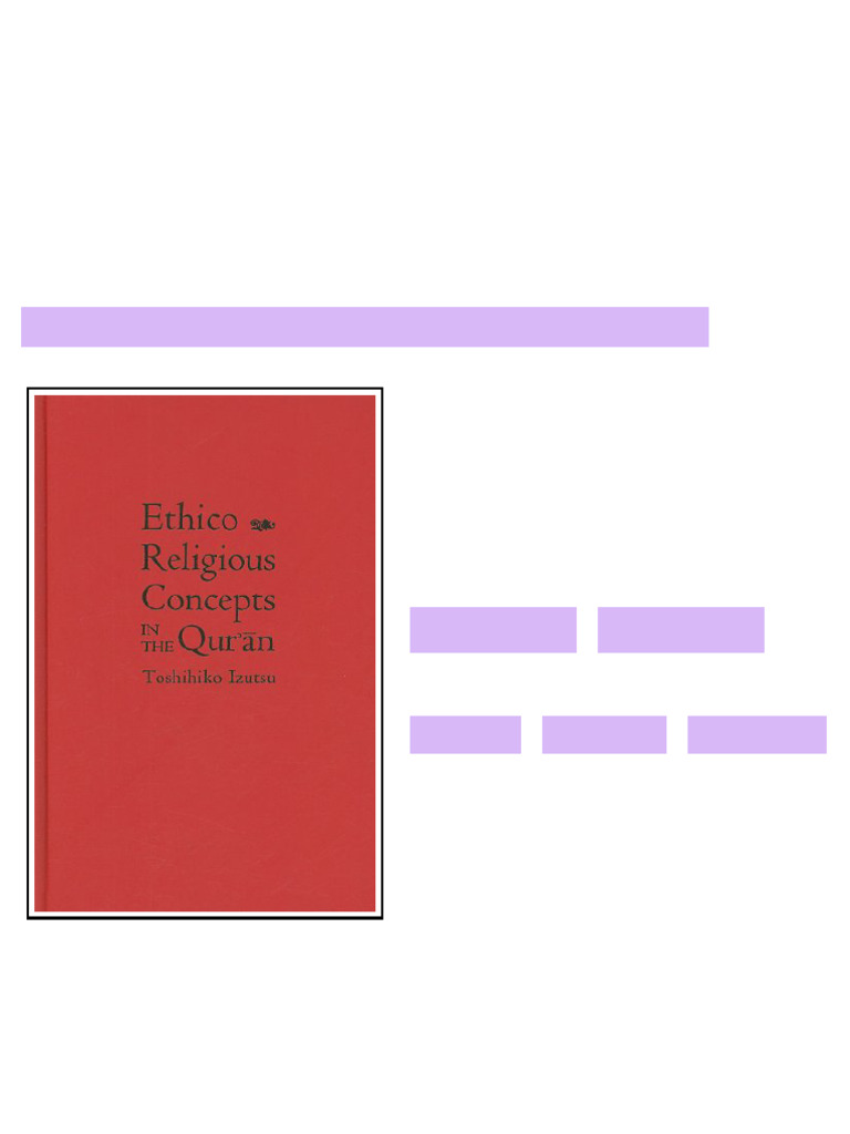 Ethico Religious Concepts in the Qur án Toshihiko Izutsu online version ...