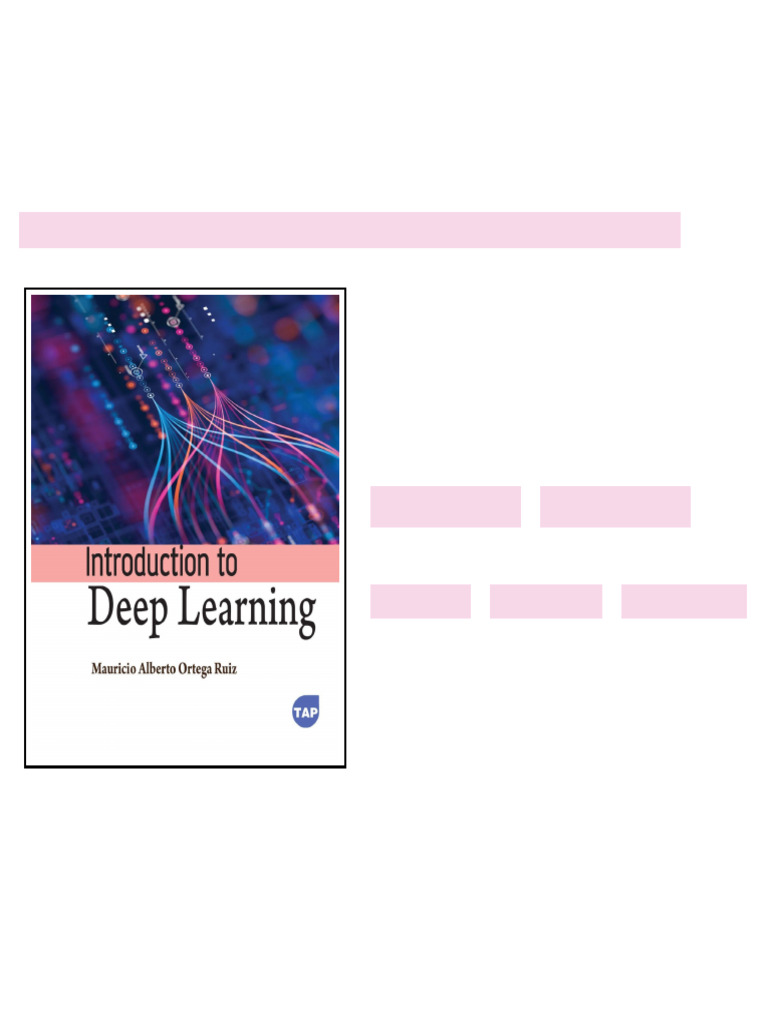 Introduction to Deep Learning ebook readable full edition | PDF