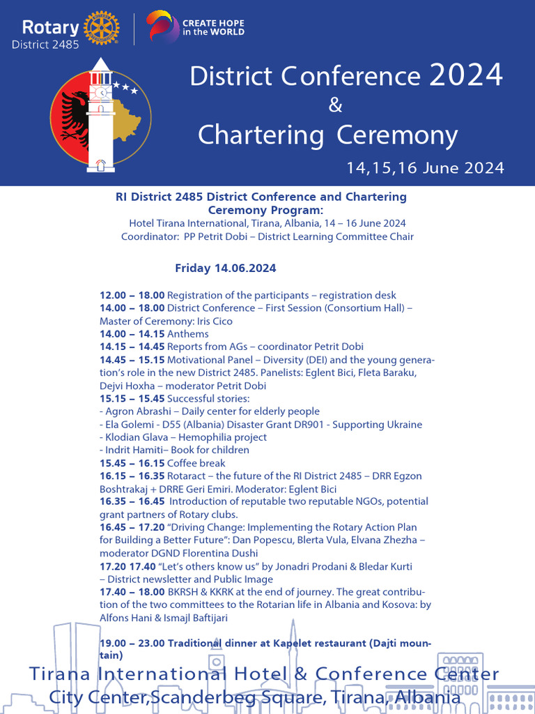 D 2485 Conference Program Final.01 | PDF