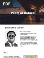 Poem of Return: Jofre Rocha Analysis | PDF | Poetry