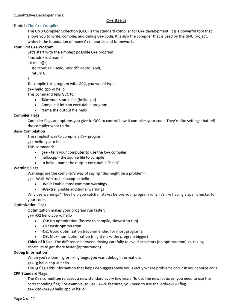 C++ Compiler Basics and Build Process | PDF | Scope (Computer Science ...