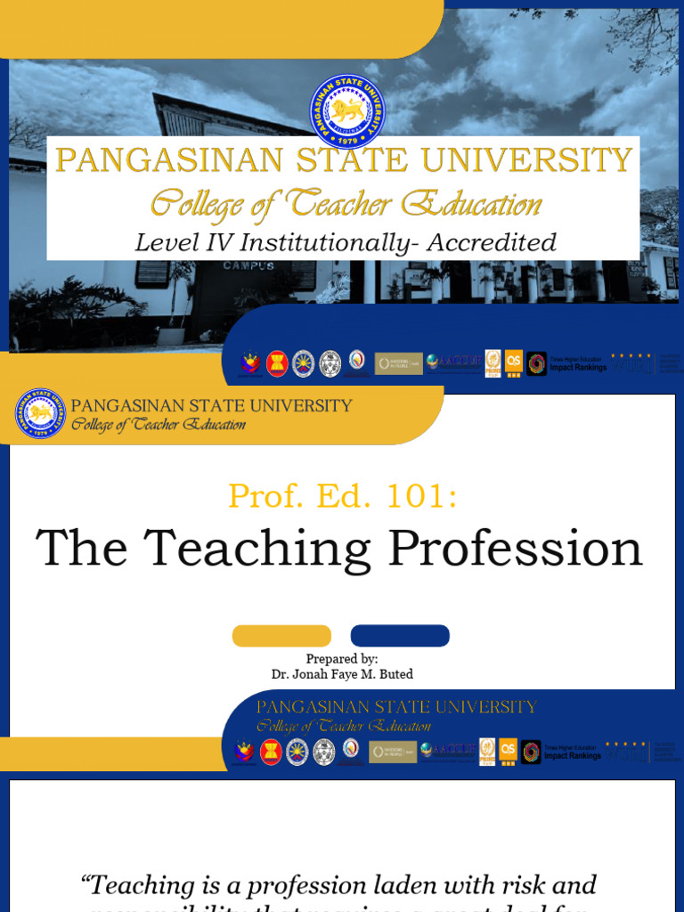 Understanding Teaching as a Profession | PDF | Teachers | Learning