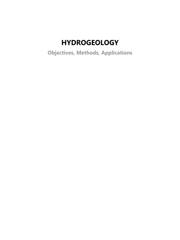 Hydrogeology--TDM | PDF | Aquifer | Hydrogeology