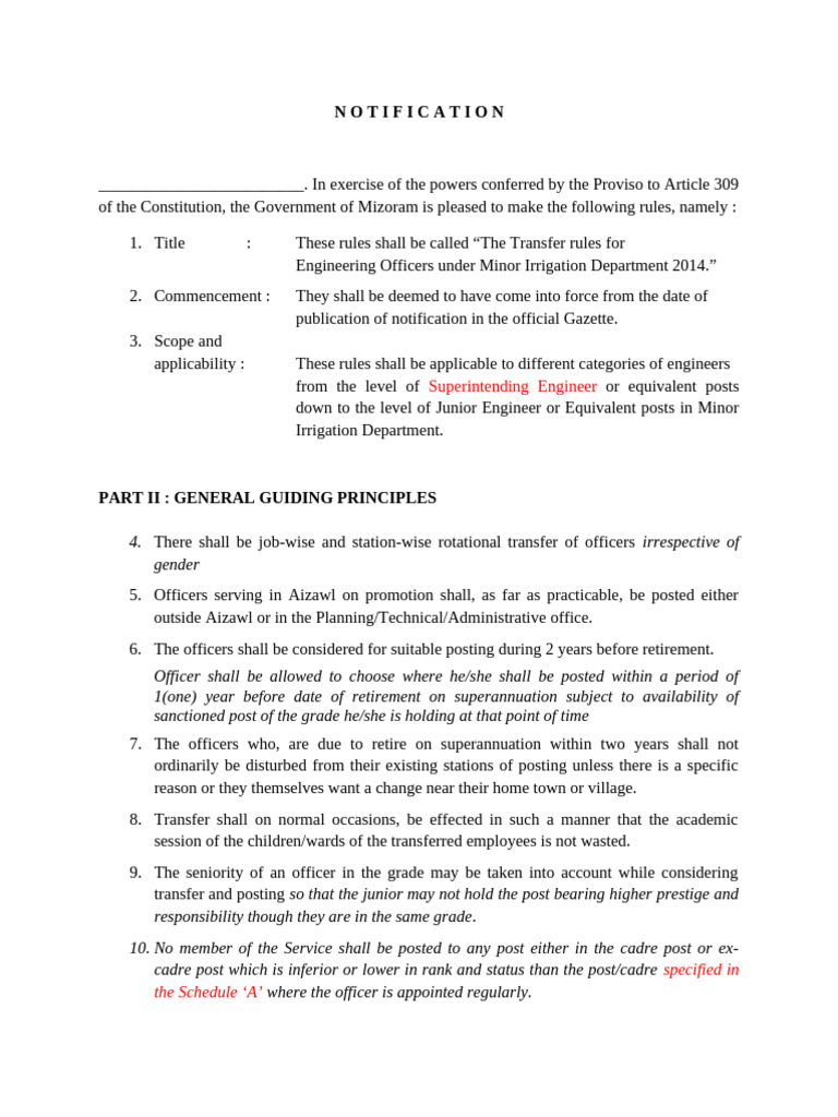 Transfer Rule Draft | PDF | Legal Documents | Public Law