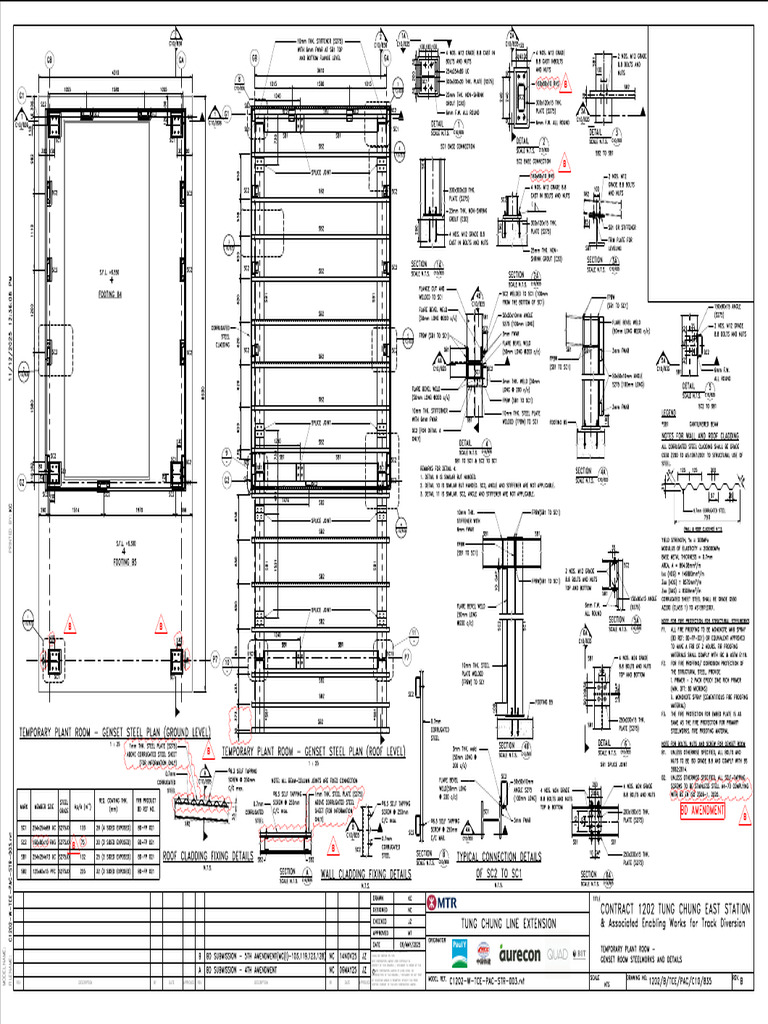 Genset Room Steelworks Details | PDF