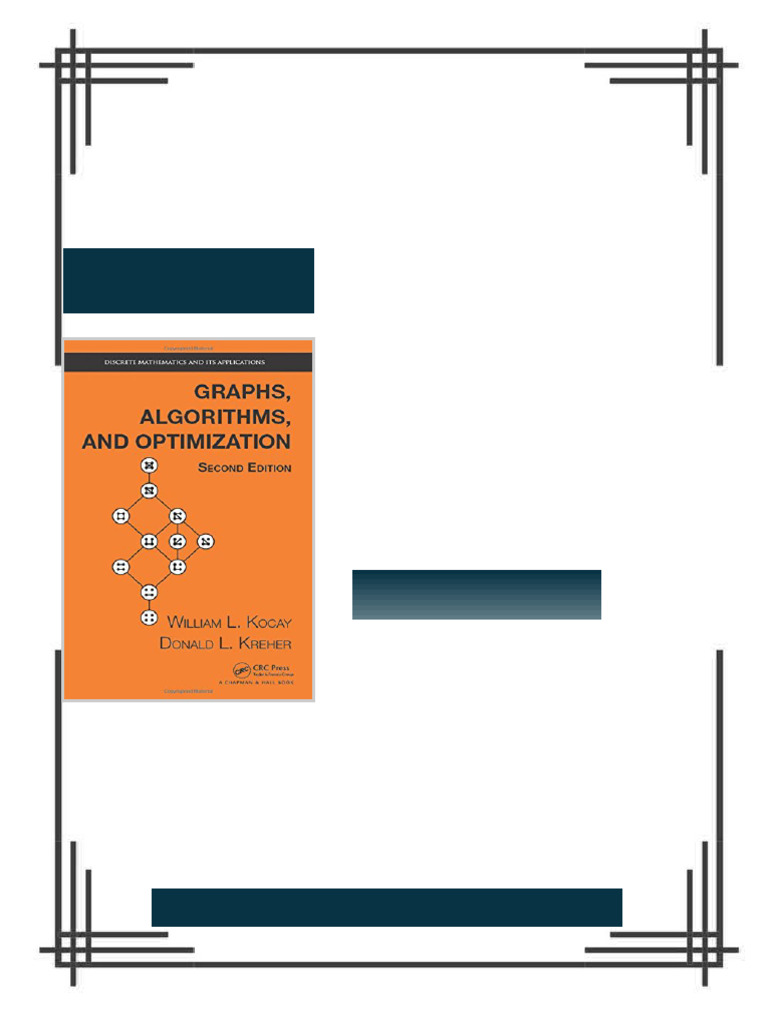 Graphs, Algorithms, and Optimization, Second Edition Kocay eBook direct ...