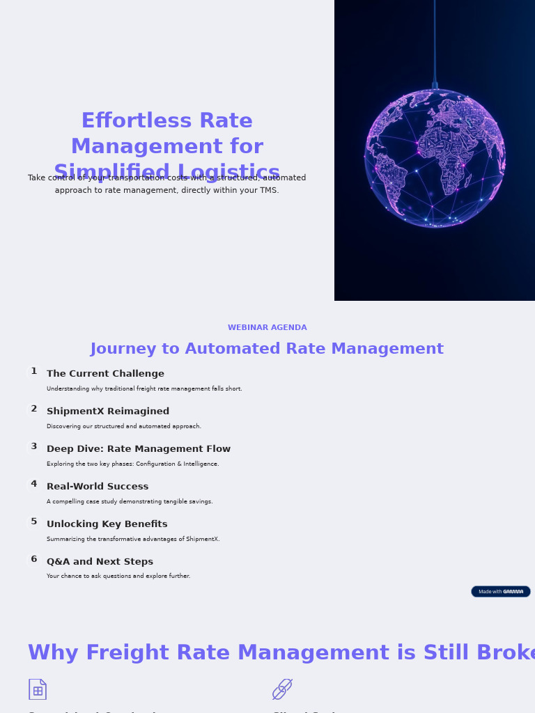 Automated Freight Rate Management Solutions | PDF | Logistics | Automation