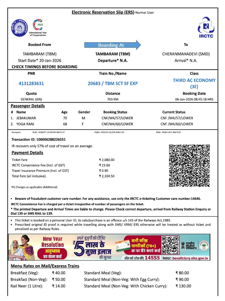 Return Ticket 1 | PDF