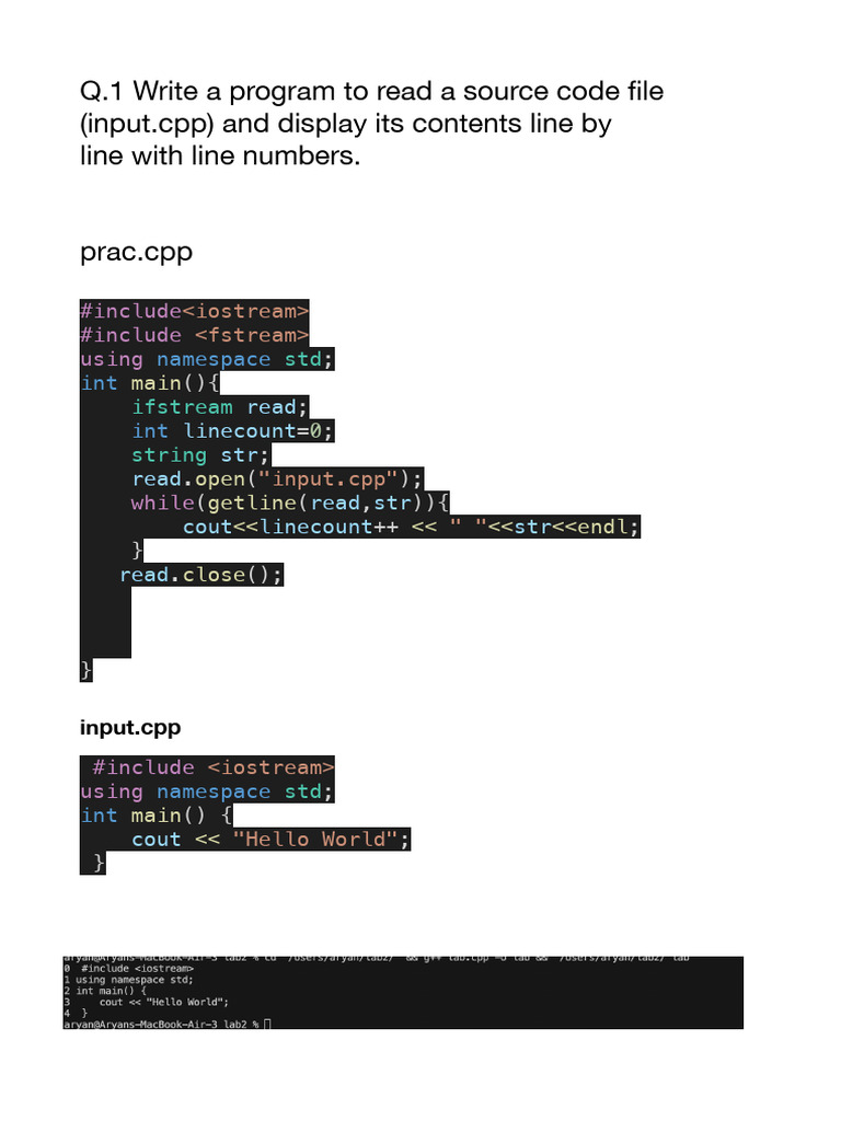 23it3013_lab2 | PDF | Computer Programming | C++