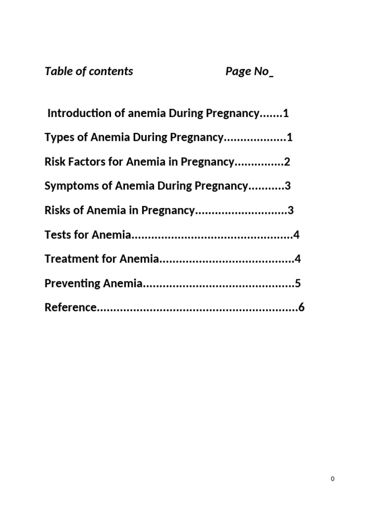 Anemia in Pregnancy: Causes and Solutions | PDF | Anemia | Pregnancy
