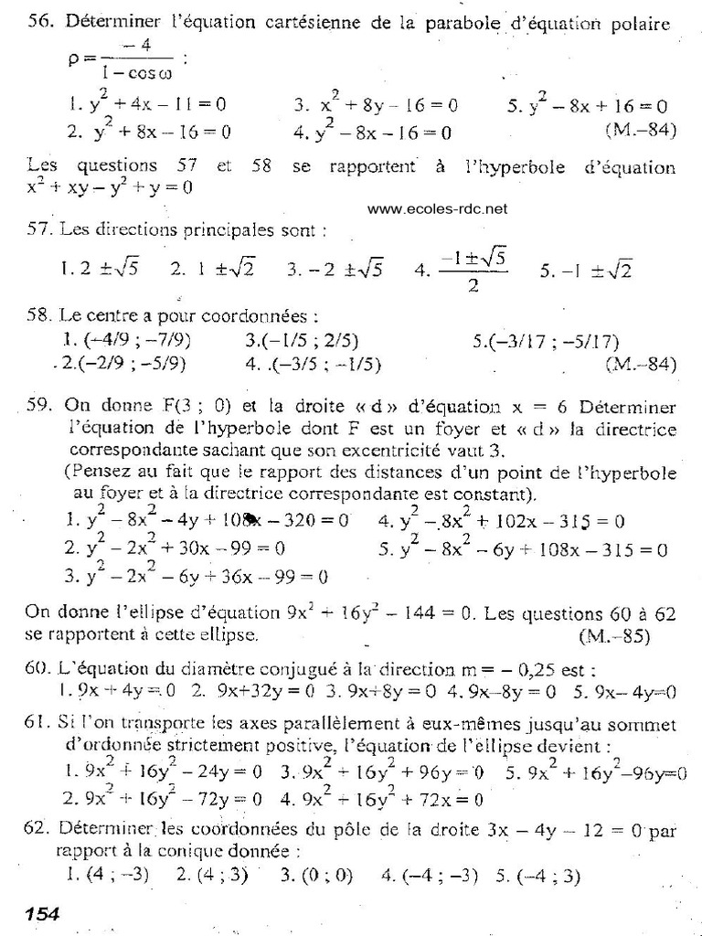 Math Exercices p154 | PDF