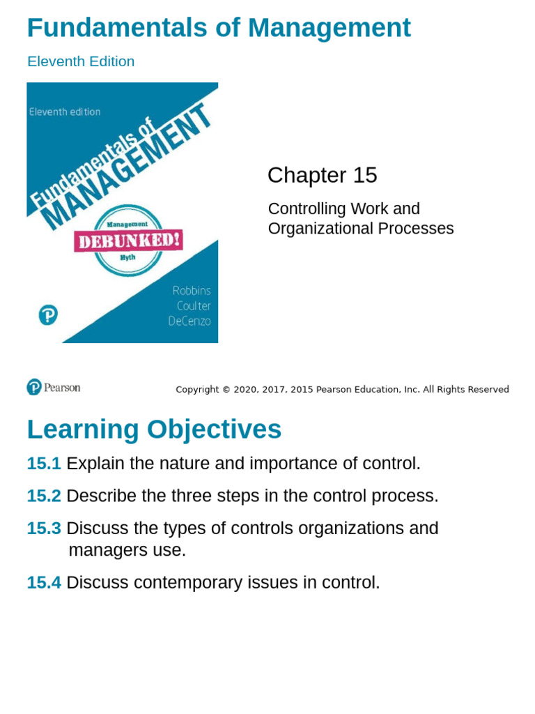 Chapter 15. Controlling Work and Organizational Processes | PDF | All ...