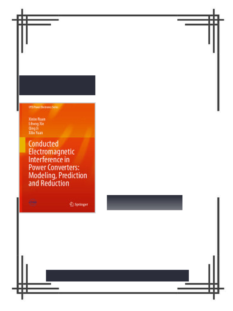 Conducted Electromagnetic Interference in Power Converters: Modeling ...