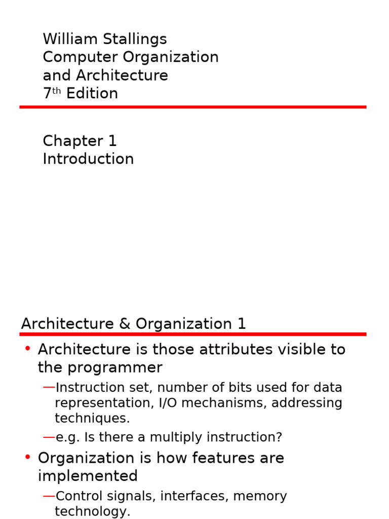 Computer Architecture Overview | PDF | Central Processing Unit | Input ...