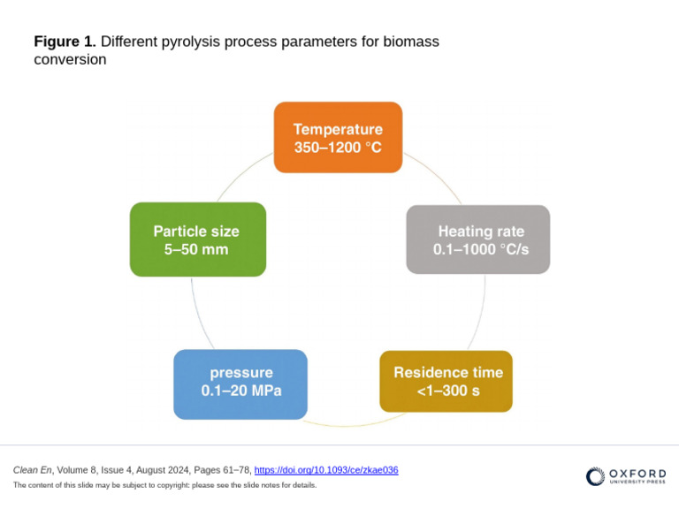 Pyrolysis Process Parameters for Biomass | PDF