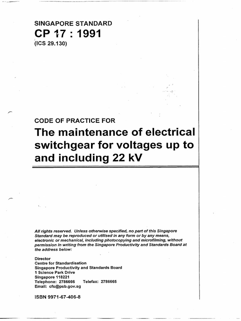 CP17 - HV Switchgear | PDF
